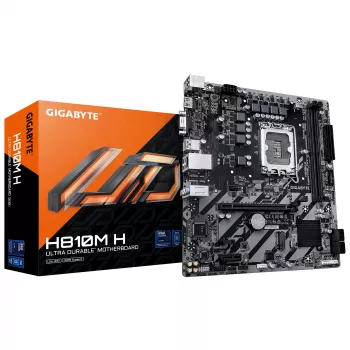 Płyta główna GIGABYTE H810M H Micro ATX, chipset Intel H810, LGA 1851, DDR5, 2x DIMM do 128 GB, PCIe 4.0, HDMI 2.1