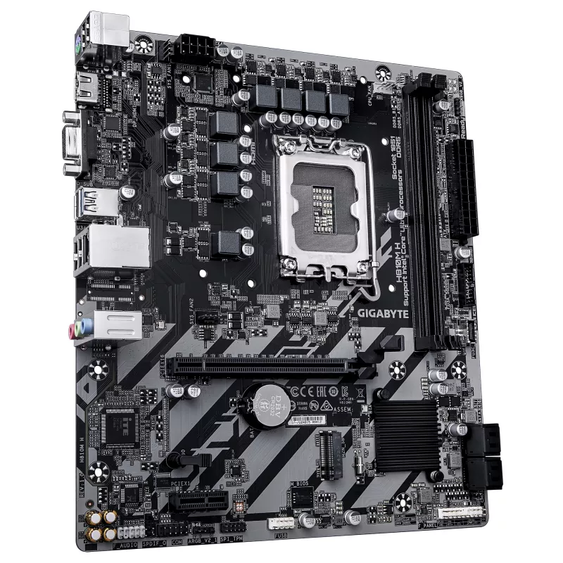 Płyta główna GIGABYTE H810M H Micro ATX, chipset Intel H810, LGA 1851, DDR5, 2x DIMM do 128 GB, PCIe 4.0, HDMI 2.1