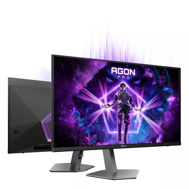 Monitor komputerowy AOC AGON PRO AG276QKD2 67,3 cm (26,5 cala) 2560 x 1440 pikseli Quad HD QD-OLED Czarny, Szary