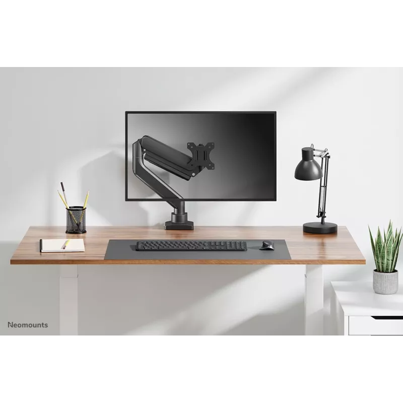 Neomounts DS70-450BL1 Uchwyt do monitora 17-42 cala - sprężyna gazowa - Topfix - ogranicznik 180°
