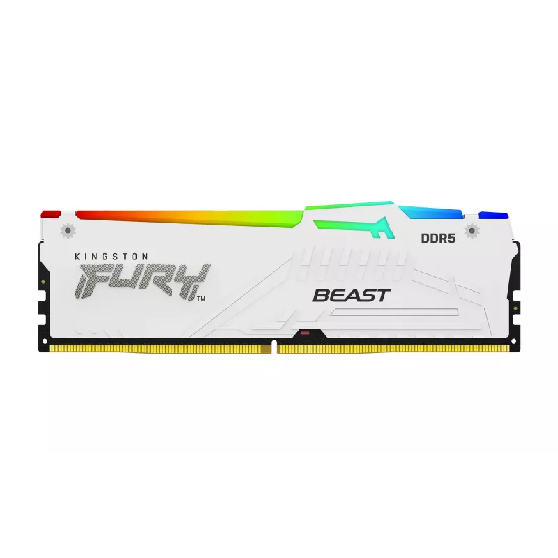 Kingston Technology FURY Beast 32GB 6000MT/s DDR5 CL30 DIMM biały RGB EXPO