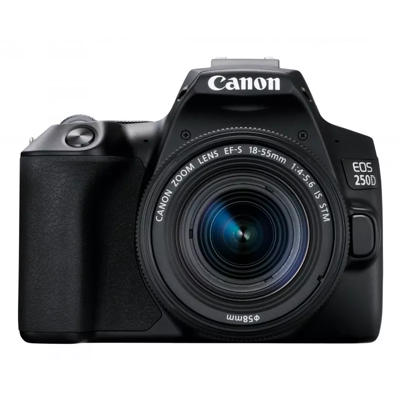 Canon EOS 250D+EF-S 18-55mm Zestaw lustrzanki SLR 24,1 MP CMOS 6000 x 4000 pikseli Czarny