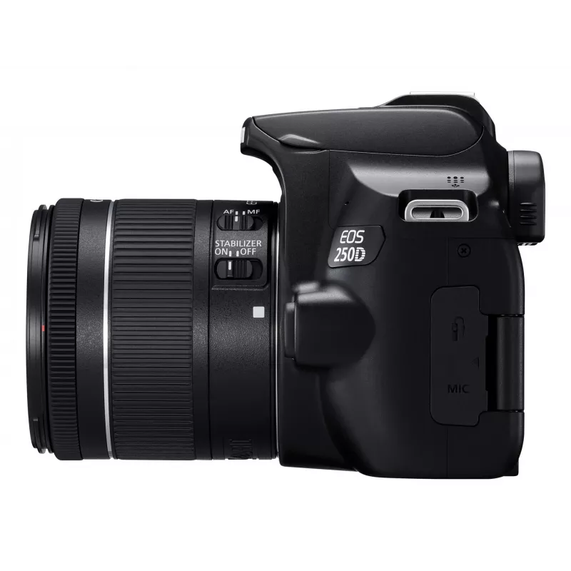 Canon EOS 250D+EF-S 18-55mm Zestaw lustrzanki SLR 24,1 MP CMOS 6000 x 4000 pikseli Czarny