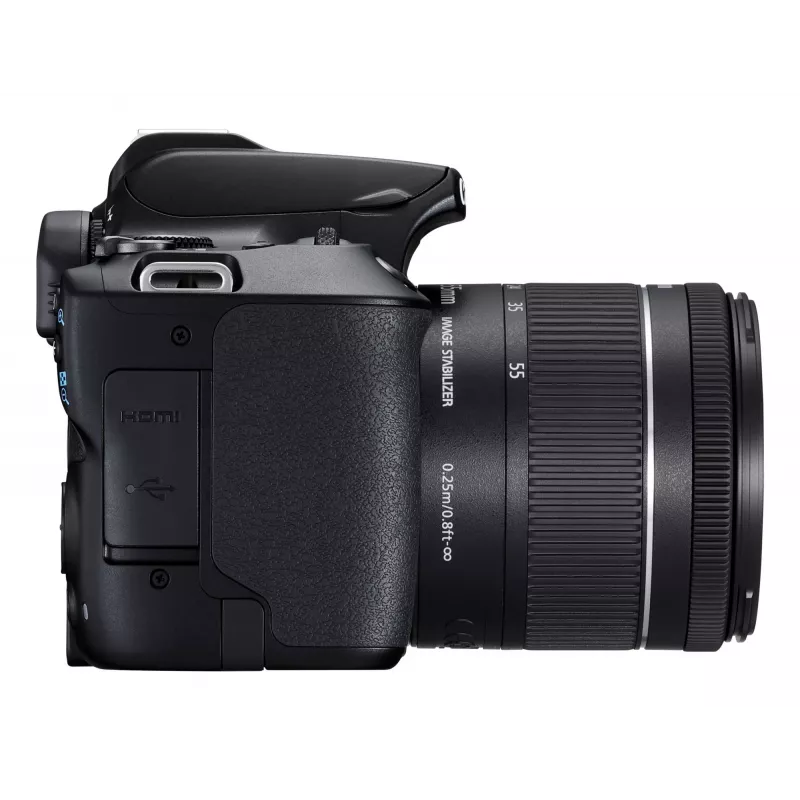 Canon EOS 250D+EF-S 18-55mm Zestaw lustrzanki SLR 24,1 MP CMOS 6000 x 4000 pikseli Czarny