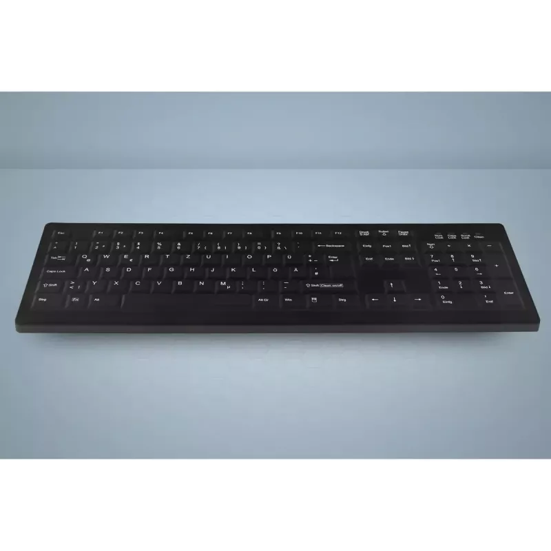 Klawiatura Contour Design Active Key AK-C8100 medyczna RF bezprzewodowa QWERTZ niemiecka czarna
