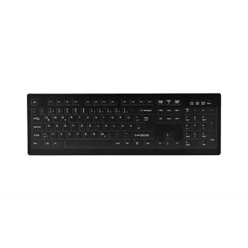 Klawiatura Contour Design Active Key AK-C8100 medyczna RF bezprzewodowa QWERTZ niemiecka czarna