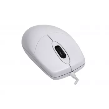 Mysz Contour Design Active Key Contour Washable IP68 z kółkiem przewijania, przewodowa, biała PMJ1