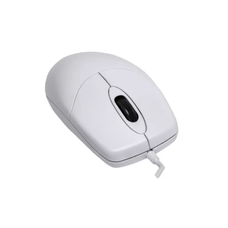 Mysz Contour Design Active Key Contour Washable IP68 z kółkiem przewijania, przewodowa, biała PMJ1