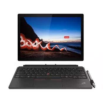Lenovo ThinkPad X12 Detachable Gen 2 Intel Core Ultra 5 134U Hybrid (2-w-1) 31,2 cm (12,3 cala) dotykowy Full HD+ 16 GB LPDDR5x-SDRAM 512 GB SSD Wi-Fi 6E (802.11ax) Windows 11 Pro niemiecki czarny