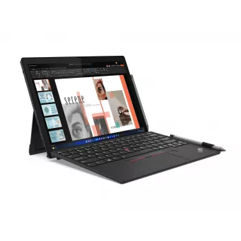 Lenovo ThinkPad X12 Detachable Gen 2 Intel Core Ultra 5 134U Hybrid (2-w-1) 31,2 cm (12,3 cala) dotykowy Full HD+ 16 GB LPDDR5x-SDRAM 512 GB SSD Wi-Fi 6E (802.11ax) Windows 11 Pro niemiecki czarny