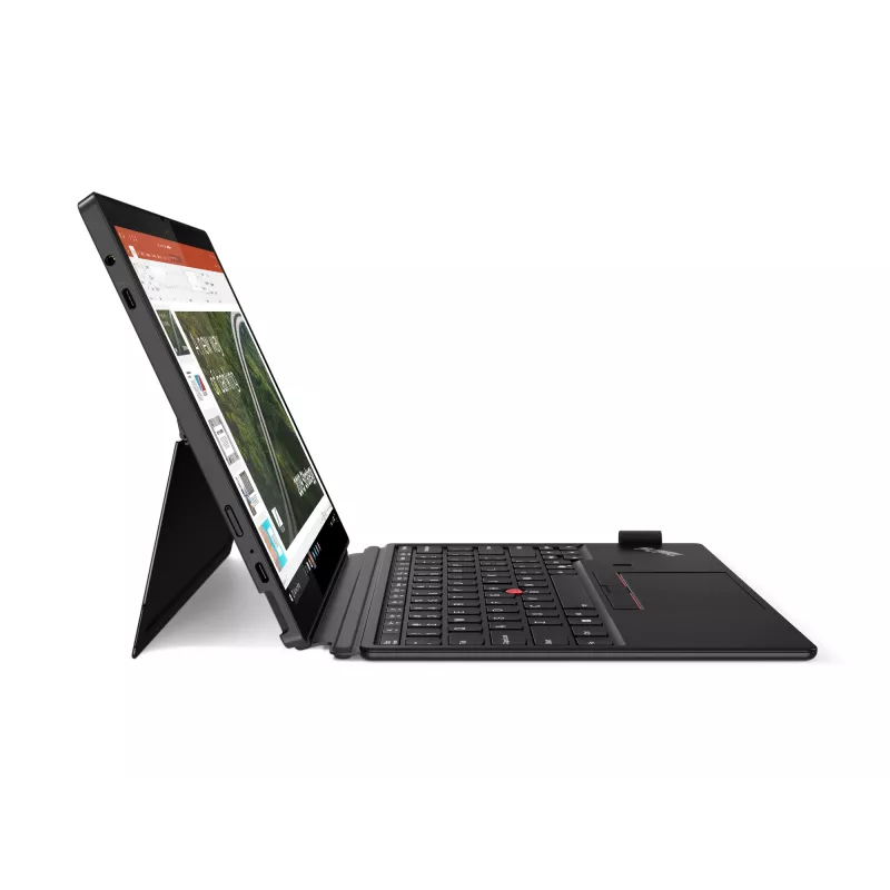 Lenovo ThinkPad X12 Detachable Gen 2 Intel Core Ultra 5 134U Hybrid (2-w-1) 31,2 cm (12,3 cala) dotykowy Full HD+ 16 GB LPDDR5x-SDRAM 512 GB SSD Wi-Fi 6E (802.11ax) Windows 11 Pro niemiecki czarny