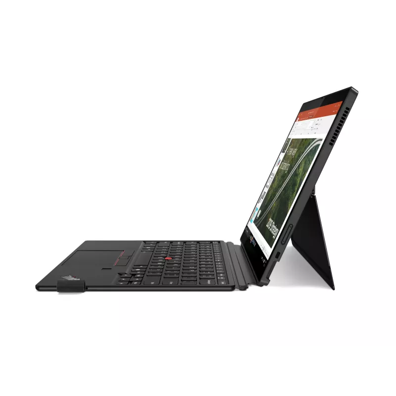 Lenovo ThinkPad X12 Detachable Gen 2 Intel Core Ultra 5 134U Hybrid (2-w-1) 31,2 cm (12,3 cala) dotykowy Full HD+ 16 GB LPDDR5x-SDRAM 512 GB SSD Wi-Fi 6E (802.11ax) Windows 11 Pro niemiecki czarny