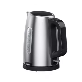 Braun PurShine WK102AI-WK1500BK czajnik elektryczny 1,7 l 2200 W Czarny, stal nierdzewna