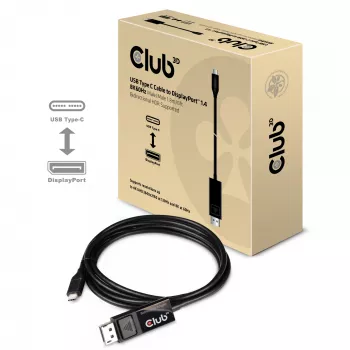 CLUB3D Kabel USB Type C do DP 1.4 8K60Hz M/M 1,8 m