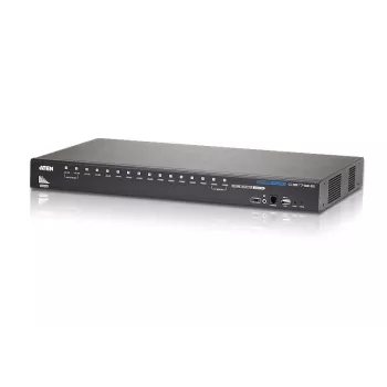 ATEN 16-Port USB - HDMI KVM Switch z portem USB Peripheral, 1920 x 1200 pikseli, WUXGA, 8.66 W, Czarny