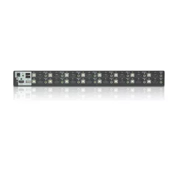 ATEN 16-Port USB - HDMI KVM Switch z portem USB Peripheral, 1920 x 1200 pikseli, WUXGA, 8.66 W, Czarny