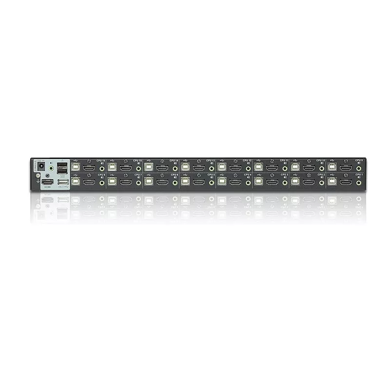 ATEN 16-Port USB - HDMI KVM Switch z portem USB Peripheral, 1920 x 1200 pikseli, WUXGA, 8.66 W, Czarny