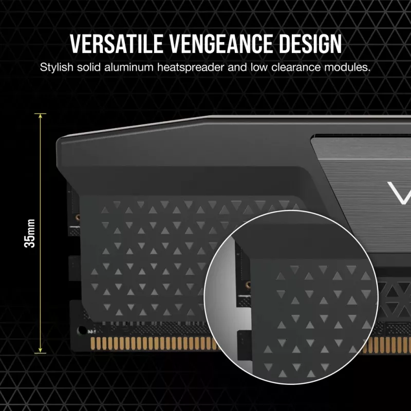 CORSAIR Memory 32 GB (2x16 GB) DDR5 DRAM 6000 MT/s CL36 AMD EXPO i Intel XMP Zestaw pamięci Vengeance