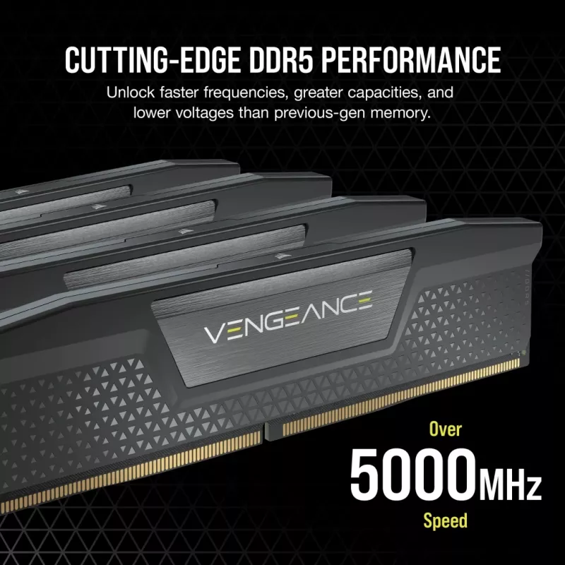 CORSAIR Memory 32 GB (2x16 GB) DDR5 DRAM 6000 MT/s CL36 AMD EXPO i Intel XMP Zestaw pamięci Vengeance