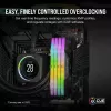 Pamięć CORSAIR 32 GB DDR5 (2x16 GB) DRAM 7000 MT/s CL34 Zestaw pamięci Vengeance RGB Czarny