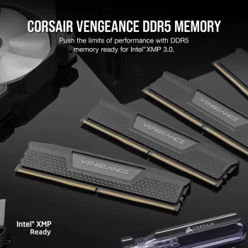 CORSAIR Memory 32 GB (2 x 16 GB) DDR5 DRAM 7200 MT/s CL34 zestaw pamięci Vengeance — czarny