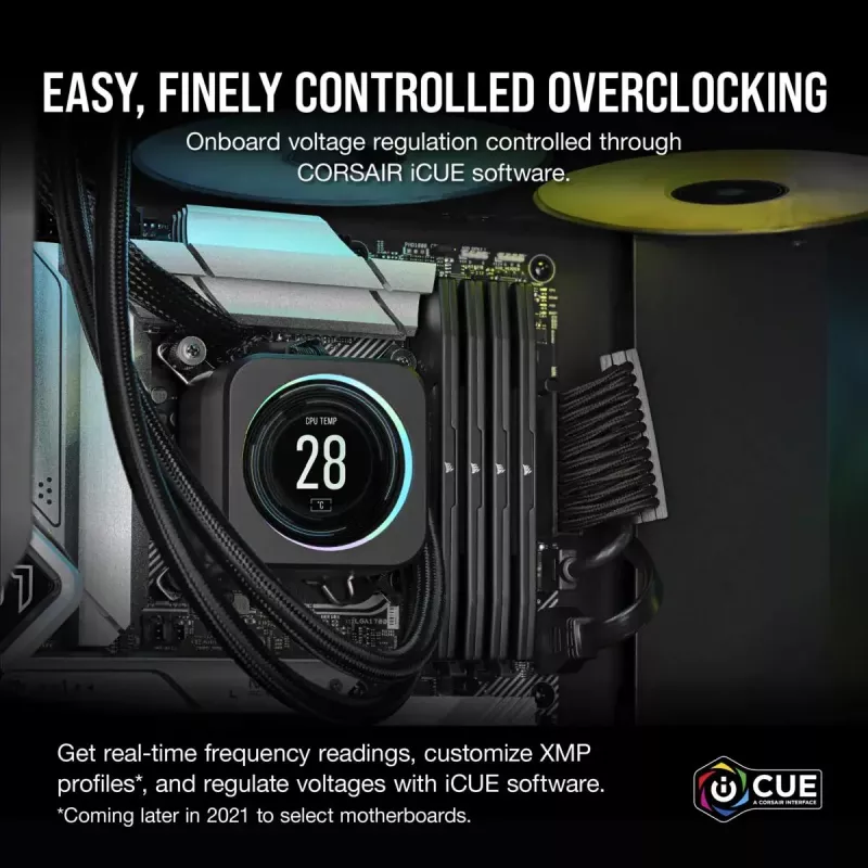 CORSAIR Memory 32 GB (2 x 16 GB) DDR5 DRAM 7200 MT/s CL34 zestaw pamięci Vengeance — czarny