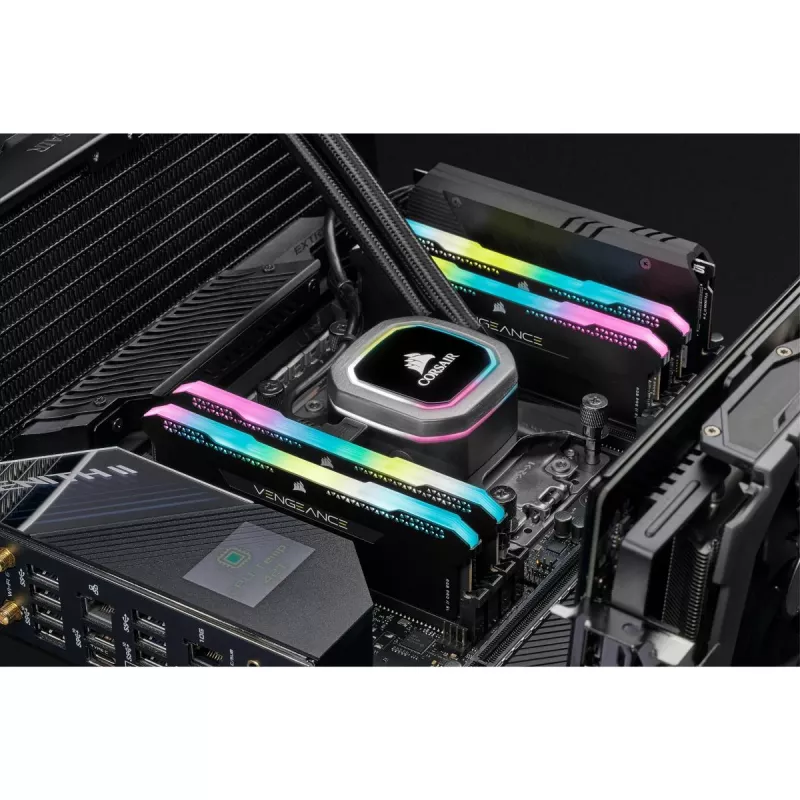 Pamięć CORSAIR 32 GB DDR4 3200 MHz C16 (2x16 GB) Vengeance RGB Pro czarna