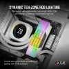 CORSAIR Memory 64GB DDR5 (2x32GB) Dram 5200MT/s CL40 Memory Kit Vengeance RGB biały