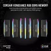 DIMM 128 GB DDR5-5600 (4x 32 GB) Quad-Kit, Arbeitsspeicher schwarz, CMH128GX5M4B5600C40, Vengeance RGB, INTEL XMP