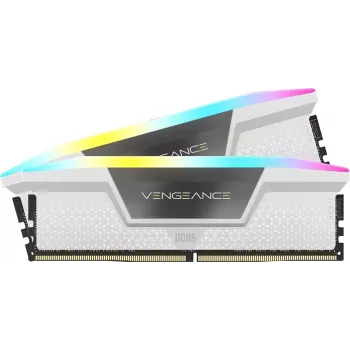 Pamięć CORSAIR 32GB DDR5 (2x16GB) 6200MT/s CL36 Vengeance RGB Kit — biały