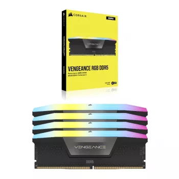 CORSAIR Memory 192GB DDR5 RGB (4x48gb) Dram 5200mt/s CL38 Vengeance Memory Kit - Czarny