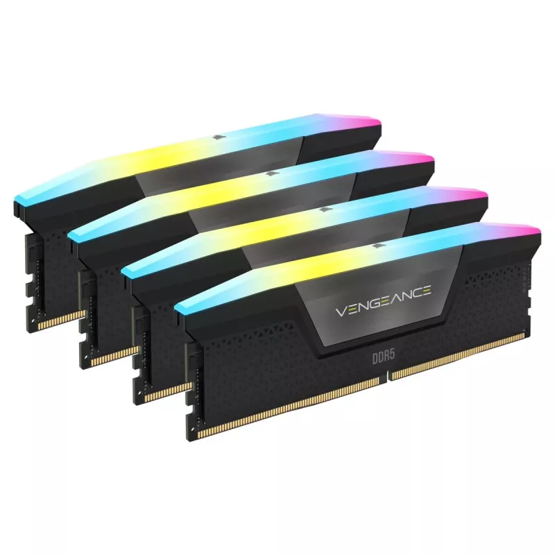 CORSAIR Memory 192GB DDR5 RGB (4x48gb) Dram 5200mt/s CL38 Vengeance Memory Kit - Czarny