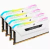 Zestaw pamięci CORSAIR 64GB DDR4 (4 x 16GB) DRAM 3200MHz C16 Vengeance RGB Pro SL Biały