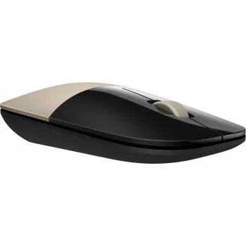 Bezprzewodowa myszka HP Z3700 Gold, oburęczna, optyczna, RF, 1200 DPI, złota