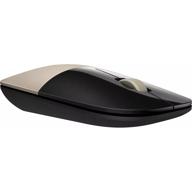 Bezprzewodowa myszka HP Z3700 Gold, oburęczna, optyczna, RF, 1200 DPI, złota