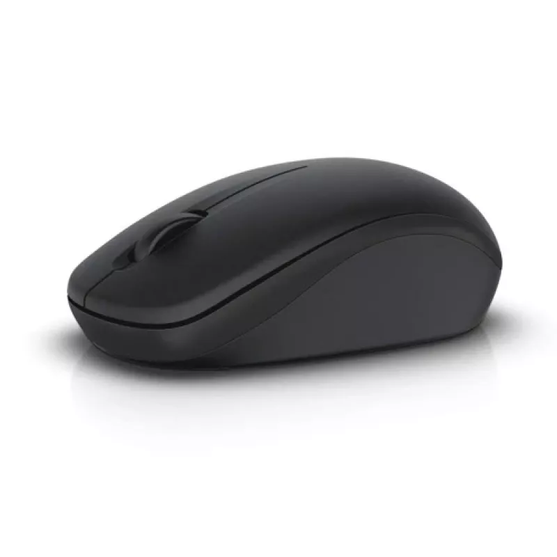 DELL Czarny Wireless mysz-WM126, oburęczna, optyczna, RF bezprzewodowa, 1000 DPI, czarna
