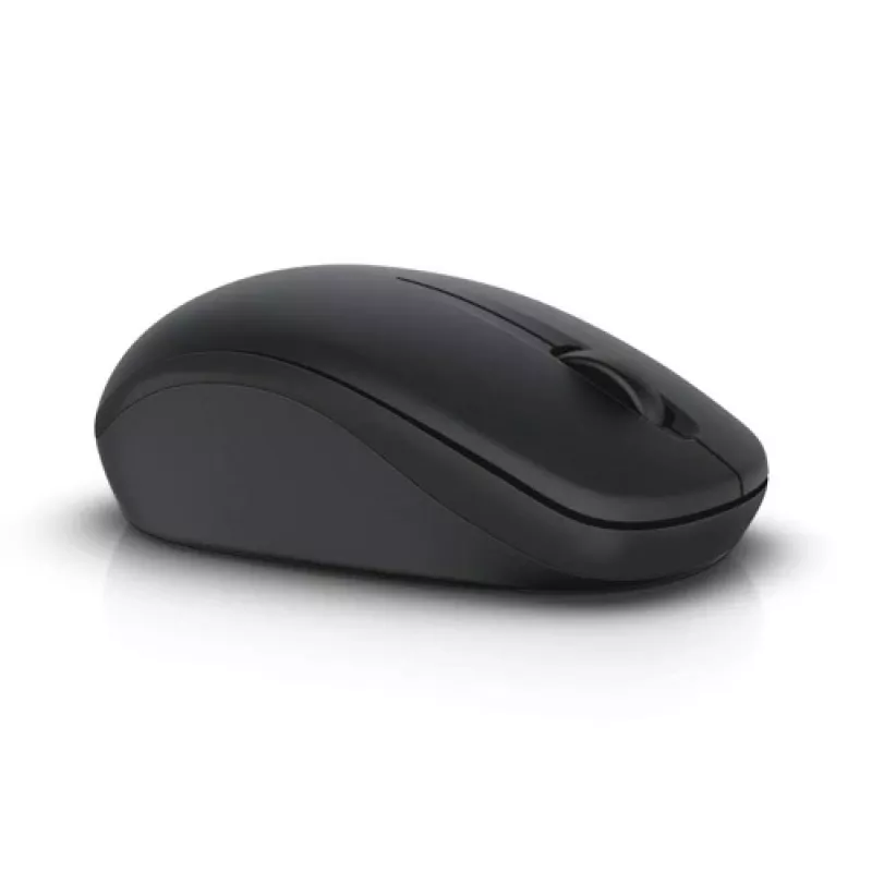 DELL Czarny Wireless mysz-WM126, oburęczna, optyczna, RF bezprzewodowa, 1000 DPI, czarna
