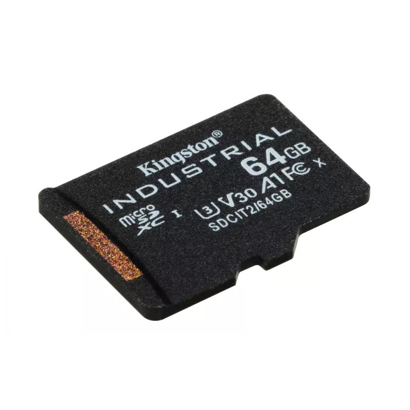 Kingston Technology 64 GB microSDXC Industrial C10 A1 pSLC + adapter SD
