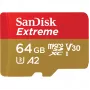 WESTERN DIGITAL Extreme microSDXC 64 GB adapter SD do kamer sportowych i dronów 170 MB/s 80 MB/s A2 C10 V30 UHS-I U3