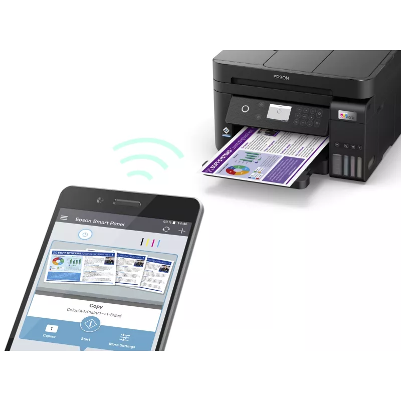 Epson EcoTank ET-3850 Atramentowa A4 4800 x 1200 DPI 33 ppm Wi-Fi