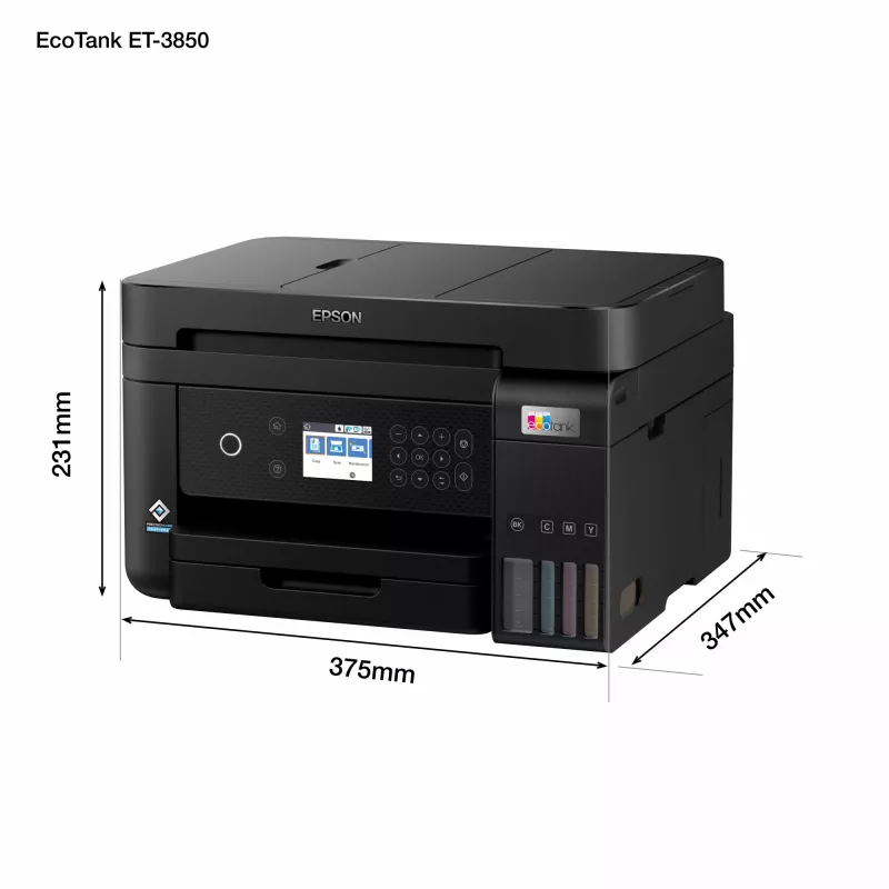 Epson EcoTank ET-3850 Atramentowa A4 4800 x 1200 DPI 33 ppm Wi-Fi