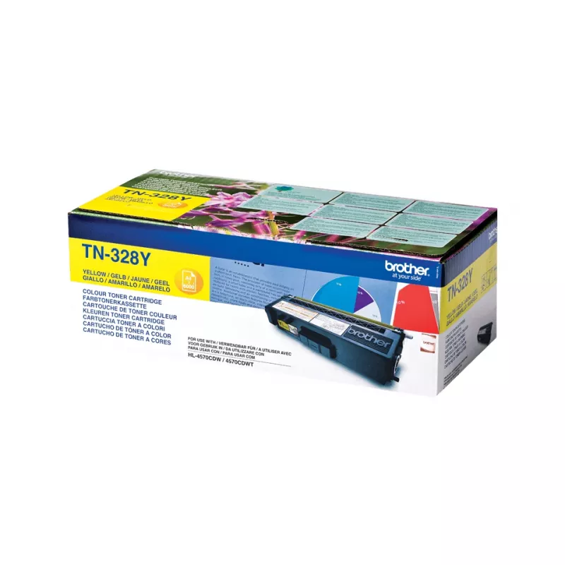 Kartridż z tonerem Brother TN-328Y 1 szt. Oryginalny Żółty