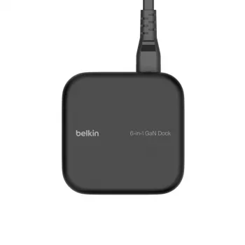 BELKIN USB-c 6-w-1 Core Gan Dock Czarny