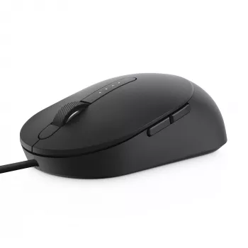 Mysz przewodowa DELL Pro - MS3220 - Czarna, oburęczna, laserowa, USB Type-A, 3200 DPI, 2 ms, czarna