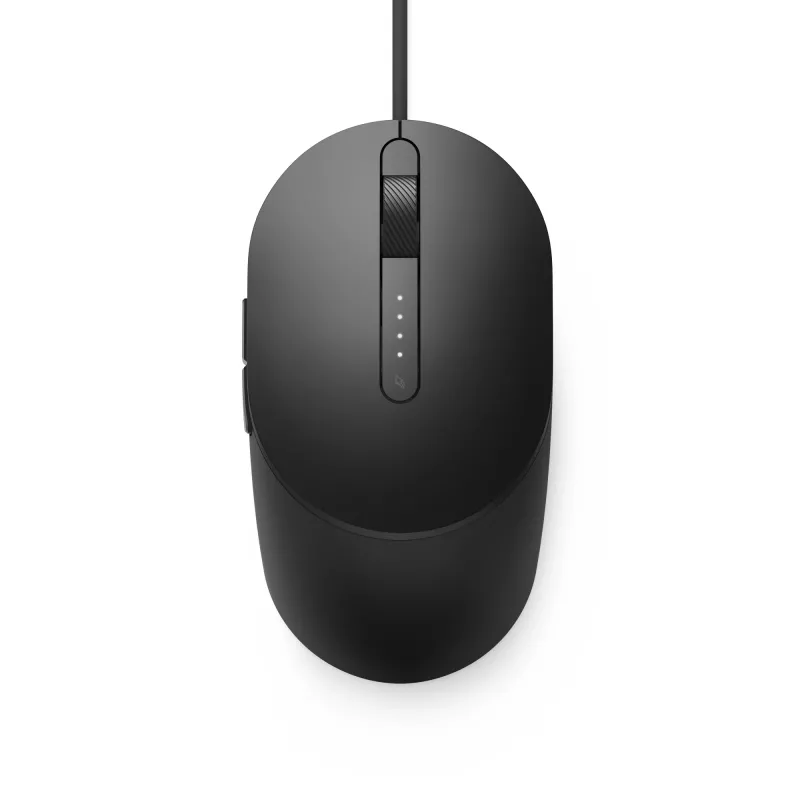 Mysz przewodowa DELL Pro - MS3220 - Czarna, oburęczna, laserowa, USB Type-A, 3200 DPI, 2 ms, czarna