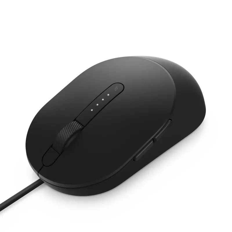 Mysz przewodowa DELL Pro - MS3220 - Czarna, oburęczna, laserowa, USB Type-A, 3200 DPI, 2 ms, czarna
