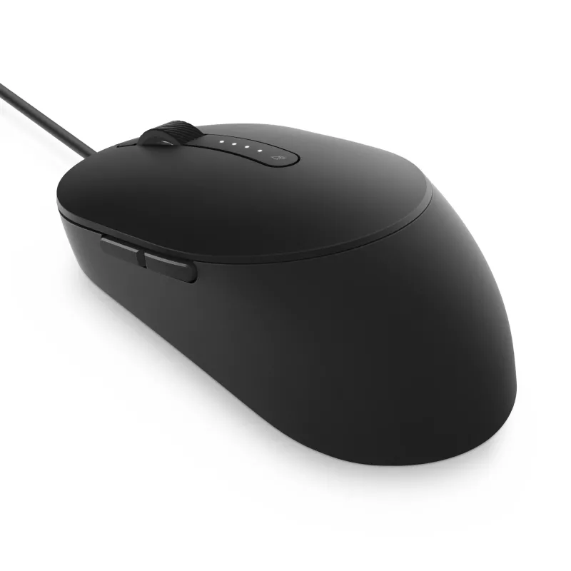 Mysz przewodowa DELL Pro - MS3220 - Czarna, oburęczna, laserowa, USB Type-A, 3200 DPI, 2 ms, czarna