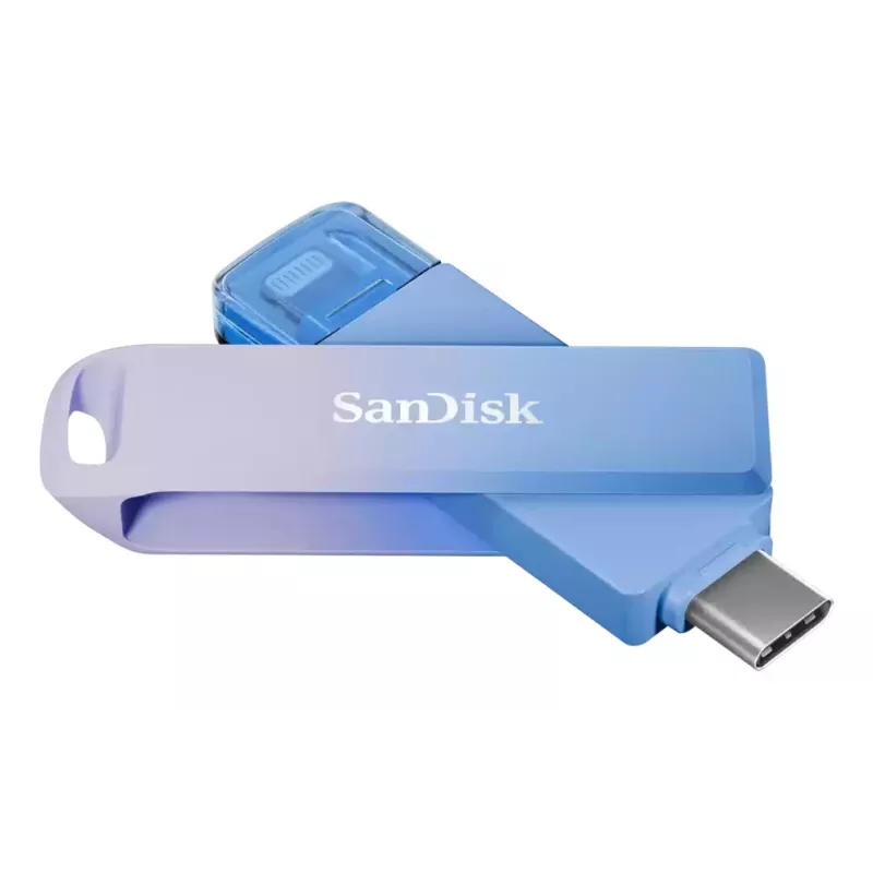 WESTERN DIGITAL SanDisk Creator Phone Drive - 128 GB pamięć USB - USB-C/Lightning - niebieska