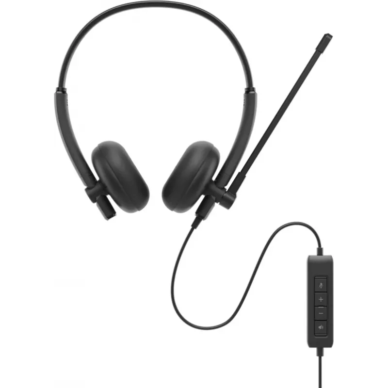 DELL WH125 Zestaw słuchawkowy Przewodowy Head-band Rozmowy/Muzyka USB Typ-A Czarny