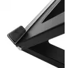 Podstawka pod laptopa i tablet Manhattan, regulowana (5 pozycji), odpowiednia dla wszystkich tabletów i laptopów do 15,6 cala, przenośna i lekka, stalowa, czarna, dożywotnia gwarancja